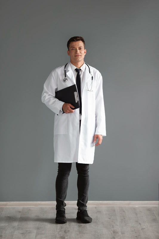 White Lab Coat Men